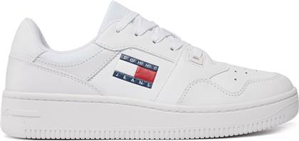 ΑΘΛΗΤΙΚΑ TJW RETRO BASKET ESS EN0EN02505 ΛΕΥΚΟ TOMMY JEANS