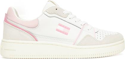 ΑΘΛΗΤΙΚΑ TJW RETRO BASKET SNEAKER EN0EN02818 ΕΚΡΟΥ TOMMY JEANS