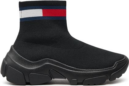 ΑΘΛΗΤΙΚΑ TJW SOCK BOOT EN0EN02446 ΜΑΥΡΟ TOMMY JEANS