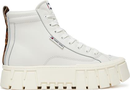 ΑΘΛΗΤΙΚΑ TJW VULC FLATFORM LEOPARD EN0EN02858 ΛΕΥΚΟ TOMMY JEANS
