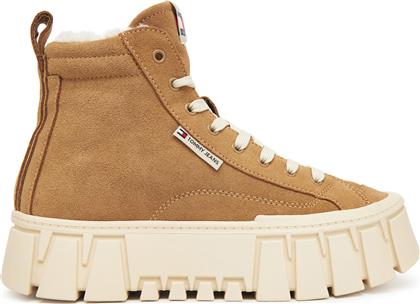 ΑΘΛΗΤΙΚΑ TJW VULC FLATFORM SUEDE WL EN0EN02894 ΚΑΦΕ TOMMY JEANS