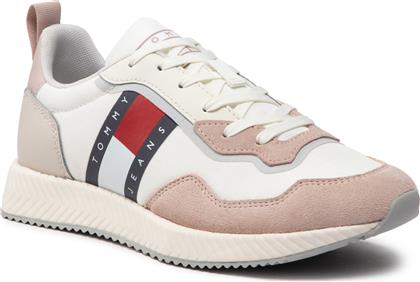 ΑΘΛΗΤΙΚΑ TRACK CLEAT WMN EN0EN01850 ΛΕΥΚΟ TOMMY JEANS