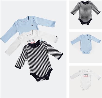 BABY 3-PACK ΒΡΕΦΙΚΑ ΚΟΡΜΑΚΙΑ (9000114588-61861) TOMMY JEANS από το COSMOSSPORT