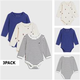 BABY BODY 3-PACK ΒΡΕΦΙΚΑ ΚΟΡΜΑΚΙΑ (9000138128-59617) TOMMY JEANS από το COSMOSSPORT