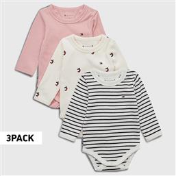 BABY BODY 3-PACK ΒΡΕΦΙΚΑ ΚΟΡΜΑΚΙΑ (9000138129-61855) TOMMY JEANS από το COSMOSSPORT