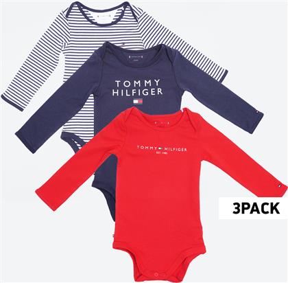BABY BODYSUITS 3-PACK GIFTPACK ΒΡΕΦΙΚΑ ΚΟΡΜΑΚΙΑ (9000090187-45076) TOMMY JEANS