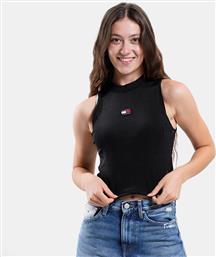 BADGE HIGH NECK ΓΥΝΑΙΚΕΙΟ ΑΜΑΝΙΚΟ T-SHIRT (9000152509-1469) TOMMY JEANS