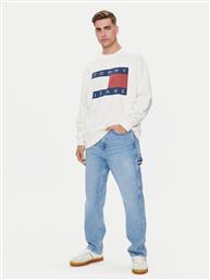 ΜΠΛΟΥΖΑ BIG FLAG DM0DM19222 ΛΕΥΚΟ RELAXED FIT TOMMY JEANS