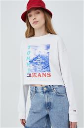 ΜΠΛΟΥΖΑ ΧΡΩΜΑ: ΑΣΠΡΟ, TOMMY JEANS