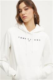 ΜΠΛΟΥΖΑ ΧΡΩΜΑ: ΑΣΠΡΟ, ΜΕ ΚΟΥΚΟΥΛΑ, DW0DW17324 TOMMY JEANS