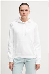 ΜΠΛΟΥΖΑ ΧΡΩΜΑ: ΑΣΠΡΟ, ΜΕ ΚΟΥΚΟΥΛΑ, DW0DW19958 TOMMY JEANS