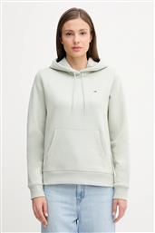 ΜΠΛΟΥΖΑ ΧΡΩΜΑ: ΠΡΑΣΙΝΟ, ΜΕ ΚΟΥΚΟΥΛΑ, DW0DW19958 TOMMY JEANS