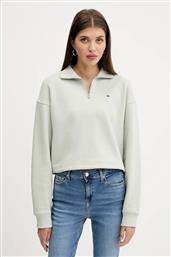ΜΠΛΟΥΖΑ ΧΡΩΜΑ: ΠΡΑΣΙΝΟ, DW0DW20946 TOMMY JEANS