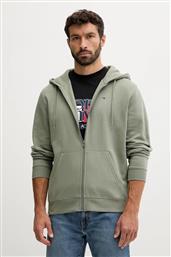 ΜΠΛΟΥΖΑ ΧΡΩΜΑ: ΠΡΑΣΙΝΟ, ΜΕ ΚΟΥΚΟΥΛΑ, DM0DM20743 TOMMY JEANS
