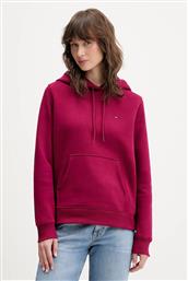 ΜΠΛΟΥΖΑ ΧΡΩΜΑ: ΠΡΑΣΙΝΟ, ΜΕ ΚΟΥΚΟΥΛΑ, DW0DW19958 TOMMY JEANS