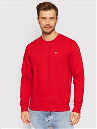 ΜΠΛΟΥΖΑ FLEECE DM0DM09591 ΚΟΚΚΙΝΟ REGULAR FIT TOMMY JEANS