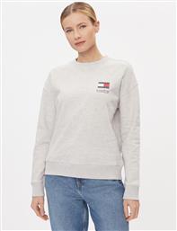 ΜΠΛΟΥΖΑ GRAPHIC FLAG DW0DW17328 ΓΚΡΙ BOXY FIT TOMMY JEANS