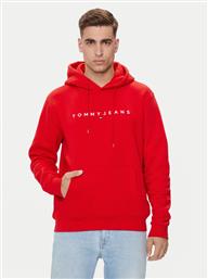 ΜΠΛΟΥΖΑ LINEAR LOGO DM0DM17985 ΚΟΚΚΙΝΟ REGULAR FIT TOMMY JEANS