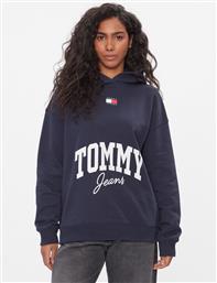 ΜΠΛΟΥΖΑ NEW VARSITY DW0DW16399 ΣΚΟΥΡΟ ΜΠΛΕ OVERSIZE TOMMY JEANS