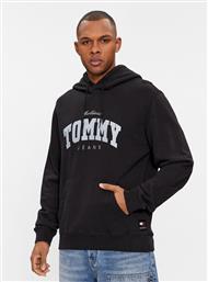 ΜΠΛΟΥΖΑ VARSITY DM0DM18401 ΜΑΥΡΟ REGULAR FIT TOMMY JEANS