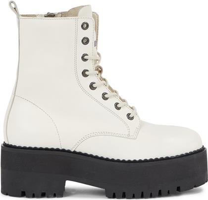 ΜΠΟΤΑΚΙΑ TJW BOOT ZIP UP EN0EN02305 ΛΕΥΚΟ TOMMY JEANS