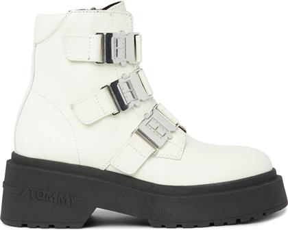 ΜΠΟΤΑΚΙΑ TJW CHUNKY BOOT HARDWARE EN0EN02443 ΕΚΡΟΥ TOMMY JEANS