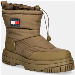 ΜΠΟΤΕΣ ΧΙΟΝΙΟΥ TJM SNOW BOOT ΧΡΩΜΑ: ΠΡΑΣΙΝΟ, EM0EM01449 TOMMY JEANS