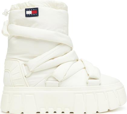 ΜΠΟΤΕΣ ΧΙΟΝΙΟΥ TJW CHUNKY SNOW BOOT NYLON EN0EN02842 ΛΕΥΚΟ TOMMY JEANS