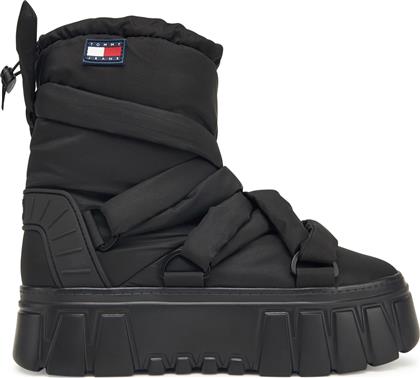 ΜΠΟΤΕΣ ΧΙΟΝΙΟΥ TJW CHUNKY SNOW BOOT NYLON EN0EN02842 ΜΑΥΡΟ TOMMY JEANS