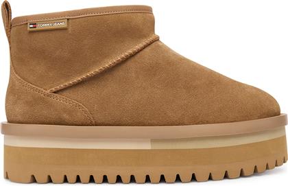 ΜΠΟΤΕΣ ΧΙΟΝΙΟΥ TJW FLATFORM SNOW BOOT SUEDE EN0EN02841 ΚΑΦΕ TOMMY JEANS