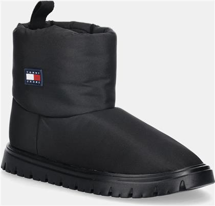 ΜΠΟΤΕΣ ΧΙΟΝΙΟΥ TJW SNOW BOOT ΧΡΩΜΑ: ΜΑΥΡΟ, EN0EN02823 TOMMY JEANS