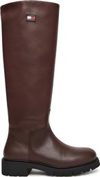 ΜΠΟΤΕΣ TJW STRETCHY LONG SHAFT BOOT EN0EN02828 ΚΑΦΕ TOMMY JEANS
