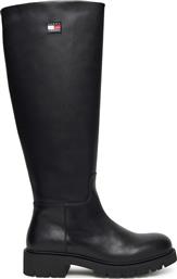 ΜΠΟΤΕΣ TJW STRETCHY LONG SHAFT BOOT EN0EN02828 ΜΑΥΡΟ TOMMY JEANS