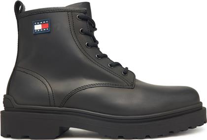 ΜΠΟΤΙΝΙΑ TJM LACE UP RUBBERIZED EM0EM01628 ΜΑΥΡΟ TOMMY JEANS