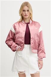 ΜΠΟΥΦΑΝ BOMBER ΧΡΩΜΑ: ΠΟΡΤΟΚΑΛΙ, DW0DW20960 TOMMY JEANS