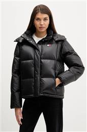 ΜΠΟΥΦΑΝ ΜΕ ΕΠΕΝΔΥΣΗ ΑΠΟ ΠΟΥΠΟΥΛΑ ΧΡΩΜΑ: ΜΑΥΡΟ, DW0DW22040 TOMMY JEANS