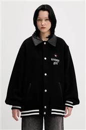 ΜΠΟΥΦΑΝ ΜΕ ΠΡΟΣΘΗΚΗ ΜΑΛΛΙΝΟΥ ΥΦΑΣΜΑΤΟΣ ΧΡΩΜΑ: ΜΑΥΡΟ, DN0DN00093 TOMMY JEANS