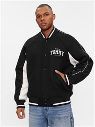 ΜΠΟΥΦΑΝ ΜΕΤΑΒΑΤΙΚΟ TJM WOOL VARSITY BOMBER DM0DM17884 ΜΑΥΡΟ REGULAR FIT TOMMY JEANS