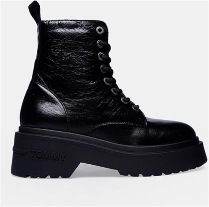 CHUNKY SHINY LEATHER BOOT (9000250431-1469) TOMMY JEANS