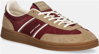 ΔΕΡΜΑΤΙΝΑ ΑΘΛΗΤΙΚΑ ΠΑΠΟΥΤΣΙΑ THE GREENWICH EDGE SUEDE TOMMY JEANS