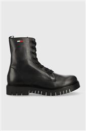 ΔΕΡΜΑΤΙΝΑ WORKERS LACE UP WMNS BOOT , ΧΡΩΜΑ: ΜΑΥΡΟ TOMMY JEANS