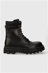 ΔΕΡΜΑΤΙΝΑ WORKERS TJM ELEVATED OUTSOLE BOOT ΧΡΩΜΑ: ΜΑΥΡΟ, EM0EM01251 F3EM0EM01251 TOMMY JEANS