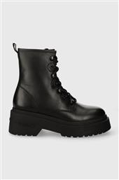 ΔΕΡΜΑΤΙΝΑ WORKERS TJW LACE UP BOOT CHUNKY ΧΡΩΜΑ: ΜΑΥΡΟ, EN0EN02404 F3EN0EN02404 TOMMY JEANS