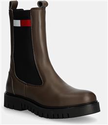 ΔΕΡΜΑΤΙΝΕΣ ΜΠΟΤΕΣ ΤΣΕΛΣΙ TJW LONG CHELSEA BOOT TOMMY JEANS