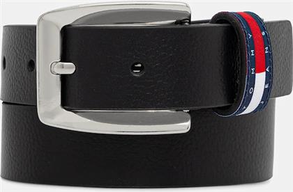 ΔΕΡΜΑΤΙΝΗ ΖΩΝΗ ΓΥΝΑΙΚΕΙΑ, ΧΡΩΜΑ: ΜΑΥΡΟ, AW0AW18099 TOMMY JEANS