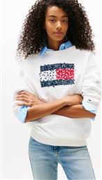 ΓΥΝΑΙΚΕΙΑ ΜΠΛΟΥΖΑ ΦΟΥΤΕΡ ΜΕ LOGO PRINT RELAXED FIT - DW0DW20933 ΛΕΥΚΟ TOMMY JEANS