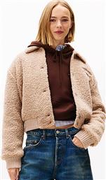 ΓΥΝΑΙΚΕΙO BOMBER JACKET FLEECE ΜΕ LOGO PRINT ''VARSITY'' - DW0DW21666 ΜΠΕΖ TOMMY JEANS