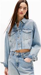 ΓΥΝΑΙΚΕΙΟ DENIM JACKET OVERSIZED FIT CROPPED - DW0DW21063 DENIM BLUE ΑΝΟΙΧΤΟ TOMMY JEANS