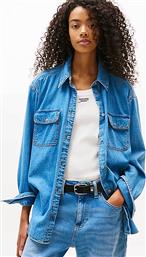 ΓΥΝΑΙΚΕΙΟ DENIM ΠΟΥΚΑΜΙΣΟ RELAXED FIT - DW0DW21073 DENIM BLUE TOMMY JEANS