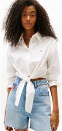 ΓΥΝΑΙΚΕΙΟ ΠΟΥΚΑΜΙΣΟ ΜΕ ΔΕΣΙΜΟ RELAXED FIT - DW0DW20990 ΛΕΥΚΟ TOMMY JEANS